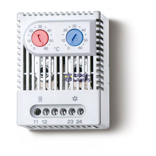Thermostat 63mm.ventilation + heating regulation1NO+1NC/0 ...+60°C (7T.92.0.000.2503) image 1