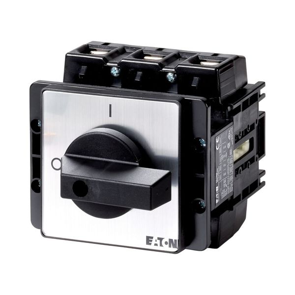 P5-315/E On-Off switch, P5, 315 A, flush mounting, 3 pole, with black thumb grip and front plate image 6