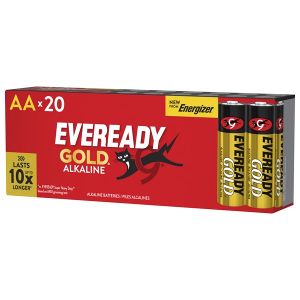 EVEREADY Gold Alkaline LR6 AA 20-Pack image 1