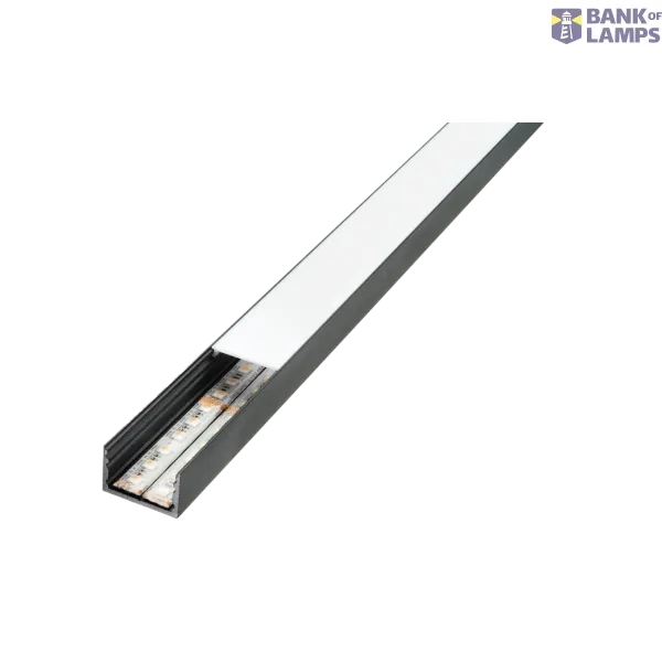 STRIPLINE PROFIILI PINTA DOUBLE 1,8m MUSTA IN/OUT image 1