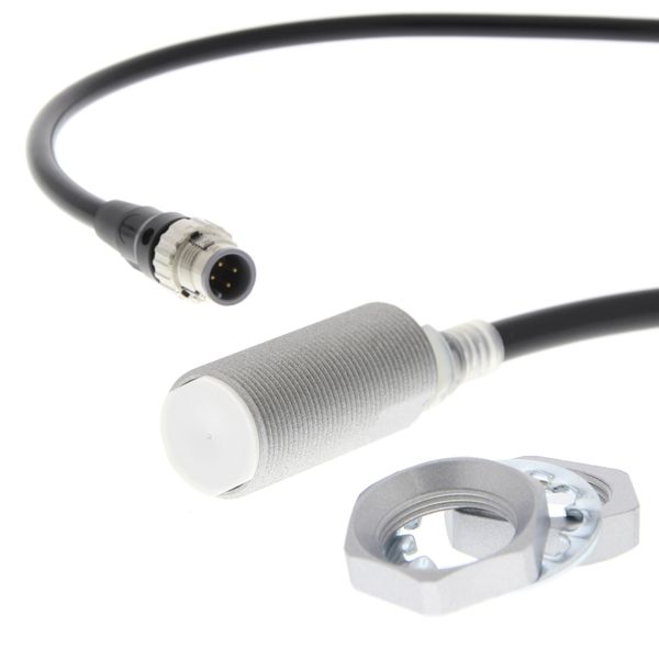 Proximity sensor, inductive, brass-nickel, Spatter-coating, M18, shiel E2E 8499M image 2