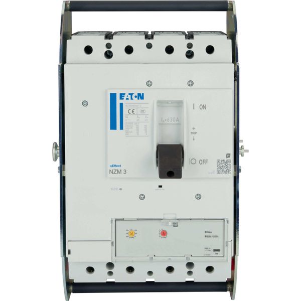 NZMH3-4-AX630-AVE NZM3 PXR10 circuit breaker, 630A, 4p, withdrawable unit image 7