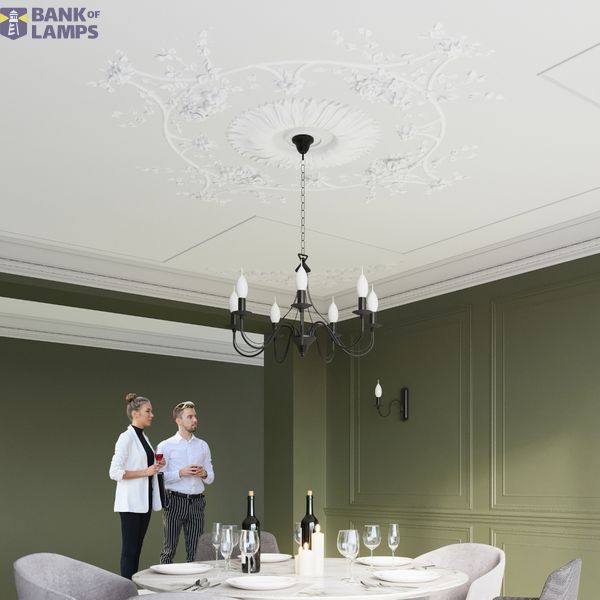 CHANDELIER MINERVA 7 BLACK E14 7X40W IP20 image 5