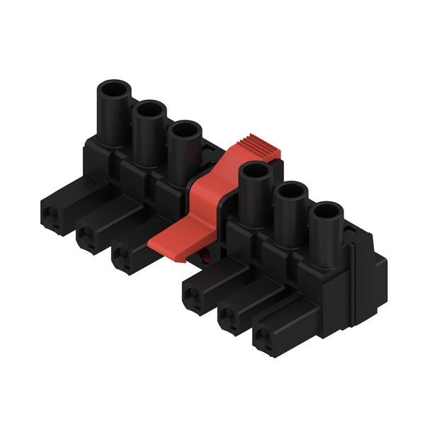 PCB plug-in connector, female plug, 7.62 mm, Number of poles: 6, 180°, Clamping yoke connection, Clamping range, max. : 4 mm², Box image 4