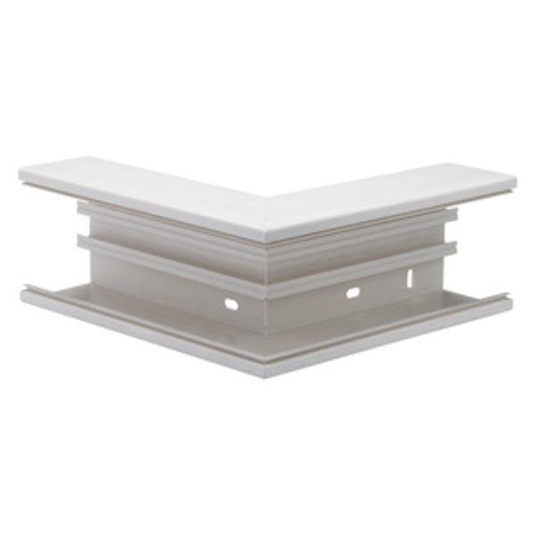 PLASTIC WALL DUTCH OUTSIDE CORNER H100xD70 WHITE RAL9010 image 1
