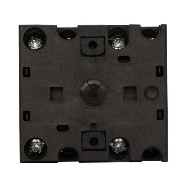 T0-2-1/E On-Off switch, T0, 20 A, flush mounting, 2 contact unit(s), 3 pole, with black thumb grip and front plate image 25