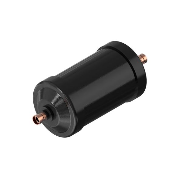 Hermetic receiver filter drier, DMC, 07 cu.in., Steel Cu-plated image 1