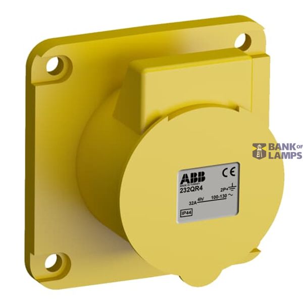 232QR4 Panel mounted socket image 1