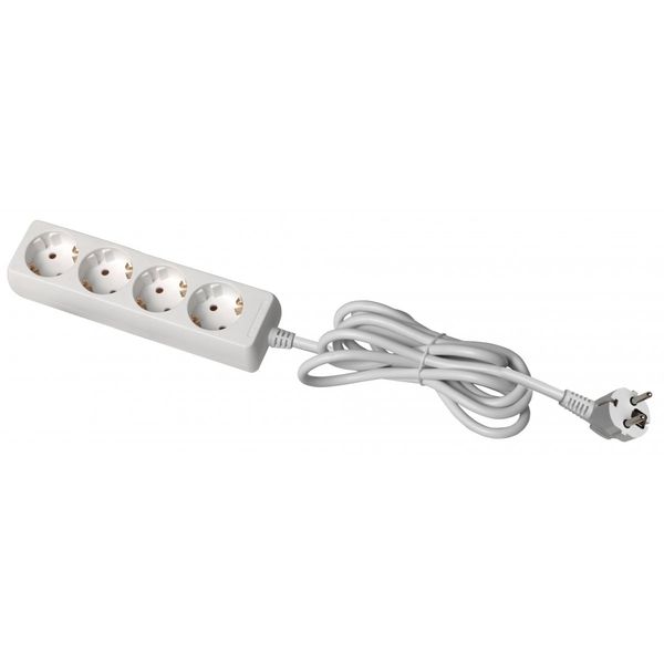 Extension cord schuko 4 sockets, 5 m image 1