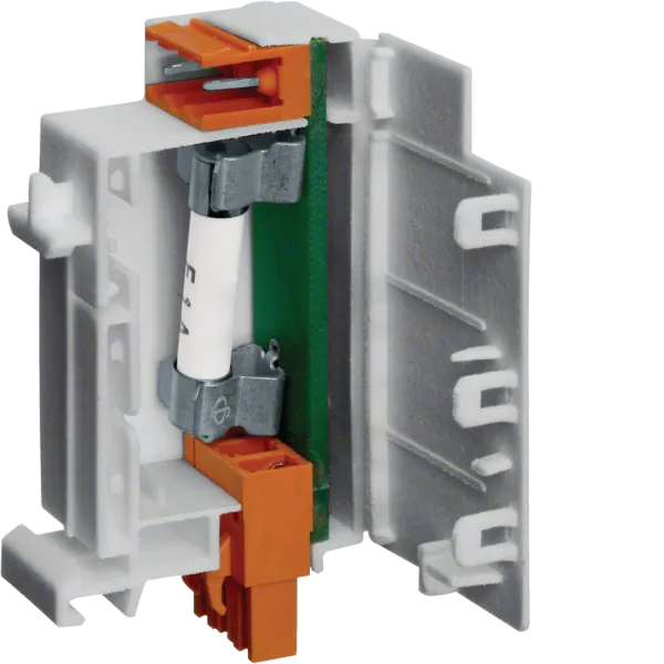 Fuse box 1A, 230V, 25kA, 2-pole, pluggable on top-hat rail image 1