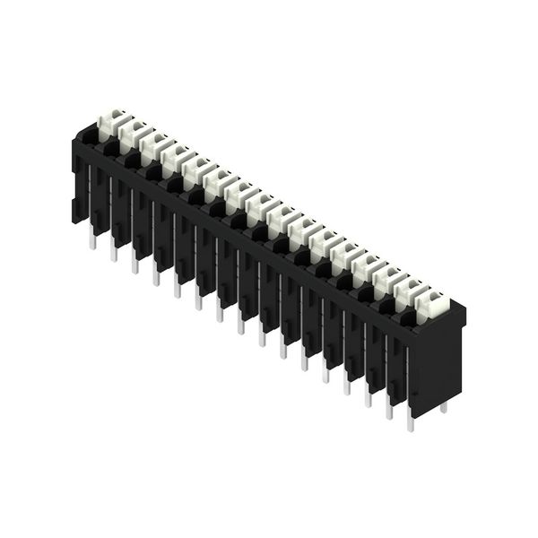 Printed circuit board terminals, 3.50 mm, Number of poles: 16, 180°, Solder pin length (l): 3.5 mm, black, PUSH IN with actuator, Clamping range, max. : 1.5 mm², Tube image 2