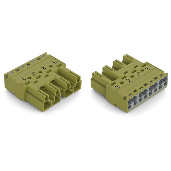 Plug 4-pole Cod. B light green image 2