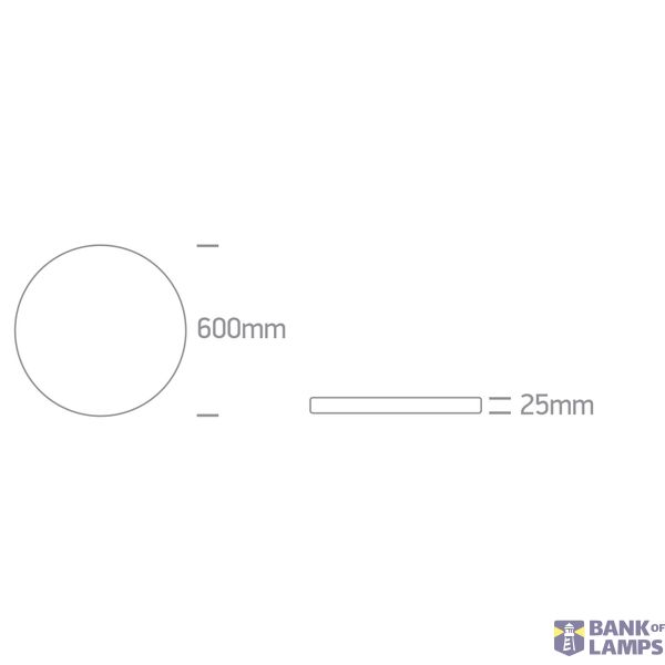WHITE PLAFO 50W CCTV IP20 230V image 2