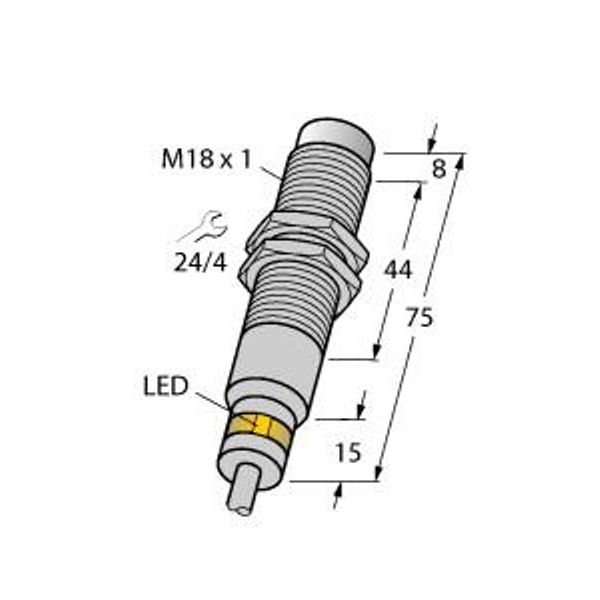 Inductive Sensor For Harsh Environments and Temperatures up to -60 °C   NI7-EM18WD-AP6X/S929 image 1
