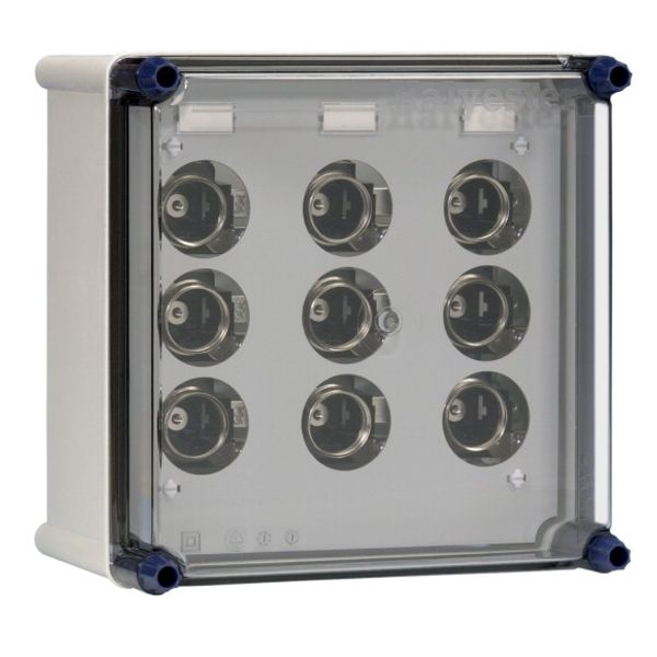 Power distr.encl. 3x63A DIII incl. bus bars image 1