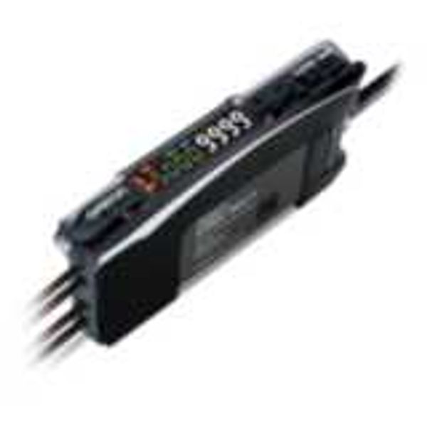 Fiber amplifier, 2 fiber input, twin digital display, smart tuning, mu E3NX7021B image 2