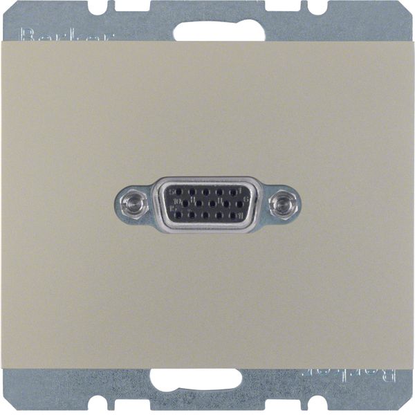 VGA soc. out., K.5, stainless steel matt, lacq. image 1