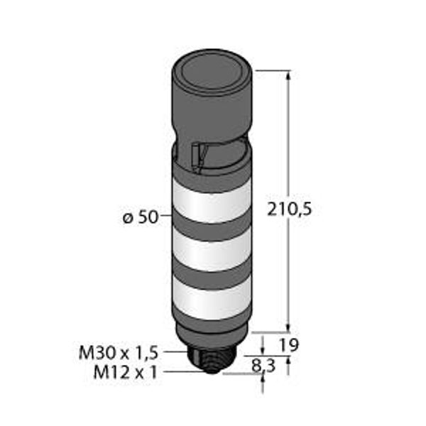 LED Signal Light Tower Light   TL50GYRAOSQ image 1
