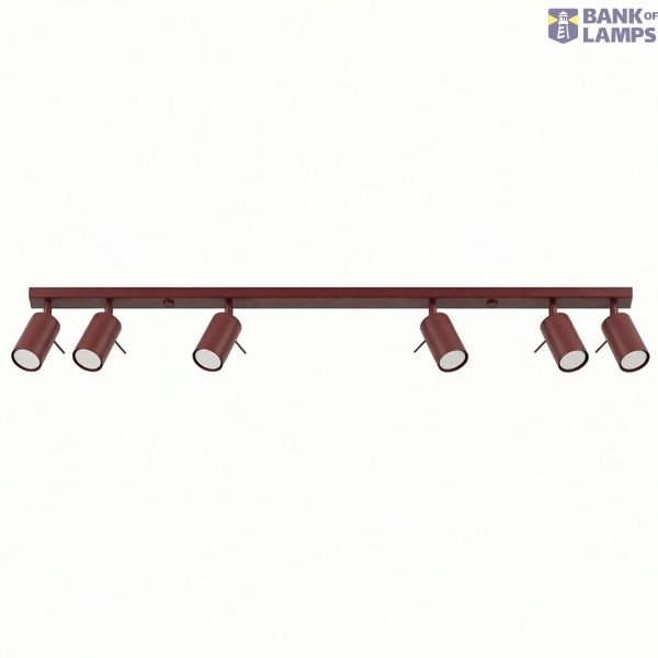 Ceiling lamp RING 6L burgundy image 7