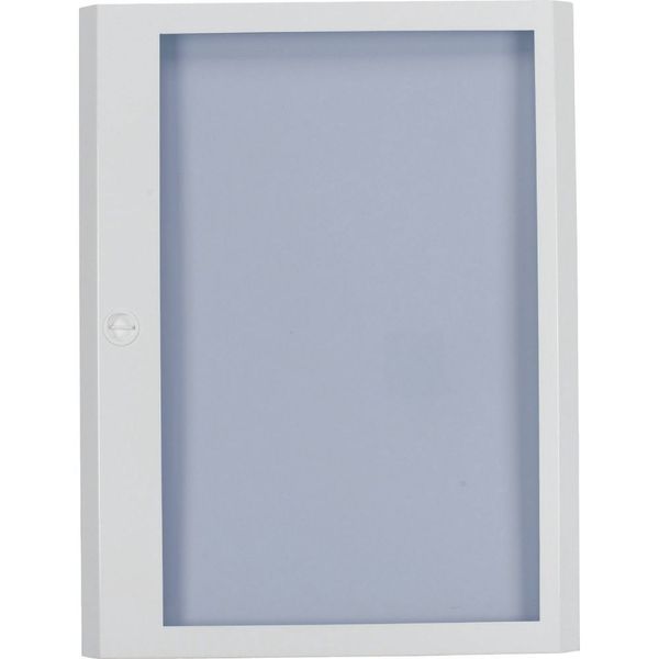 BFZ-OTT-6/144 Surface mounted steel sheet door white, transparent, for 24MU per row, 6 rows image 2