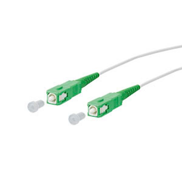 OpDAT patch cord SC-S APC/SC-S APC OS2, white, 1.0 m image 3