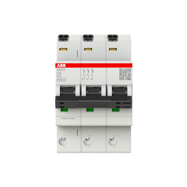 Circuit breaker Flexline C-Char., 6kA, 6A, 3P FlexLine Push-in technology image 1