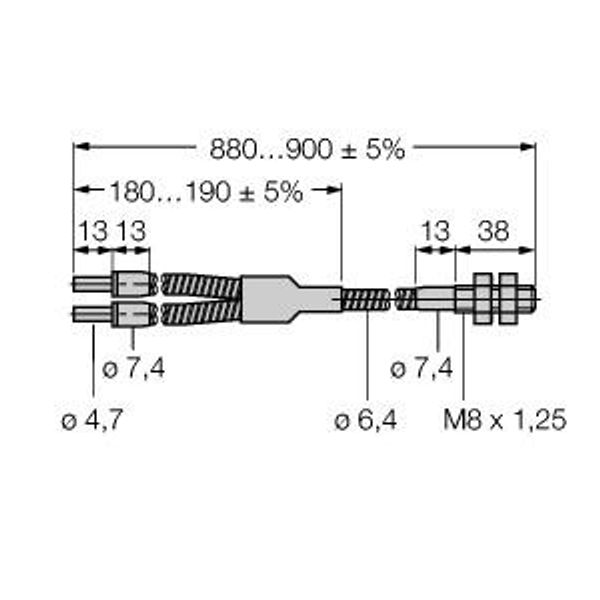 Glass Fiber Bifurcated Fiber   BT23SM8 image 1