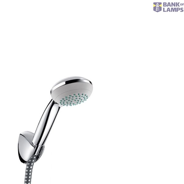 Crometta 85 Vario/Porter'C set: shower head with holder and shower hose 1.60m, chrome image 1