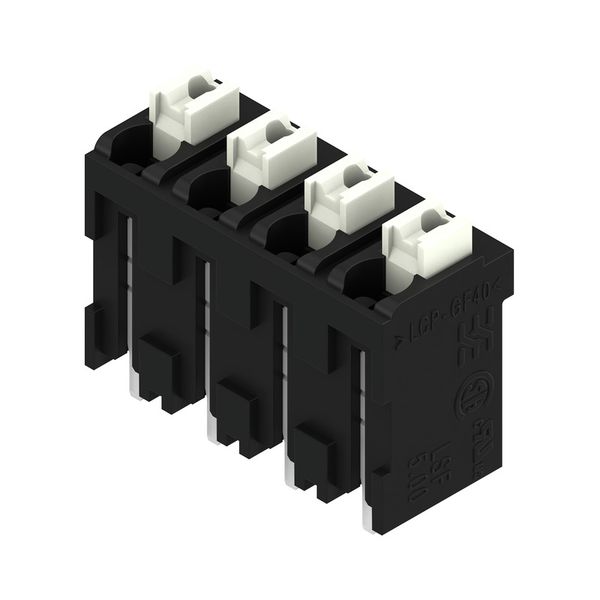 Printed circuit board terminals, 5.00 mm, Number of poles: 4, 180°, Solder pin length (l): 1.5 mm, black, PUSH IN with actuator, Clamping range, max. : 1.5 mm², Tube image 2