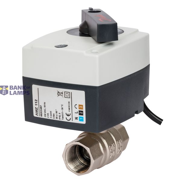 AMZ 112, 2-way motorized ball valve. Size DN20 3/4", 230V, 3P image 1