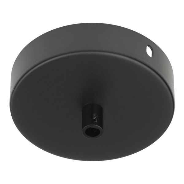Ceiling Cup Metal Black + Black Cord Grip image 1