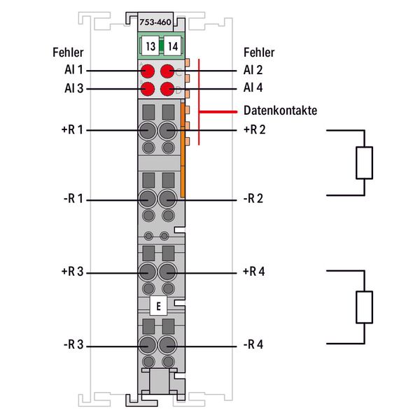 4-channel analog input For Pt100/RTD resistance sensors light gray image 3