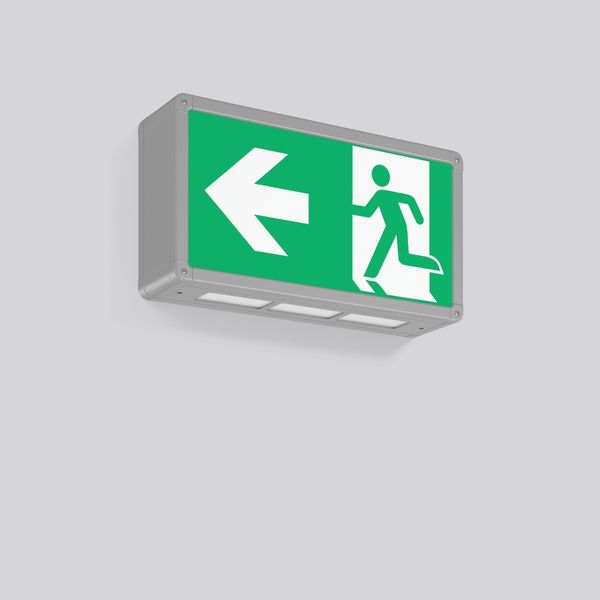 RECHTECK, 3 W, aluminium, on/off Wall luminaires, L 362 B 90 H 192, SB image 2