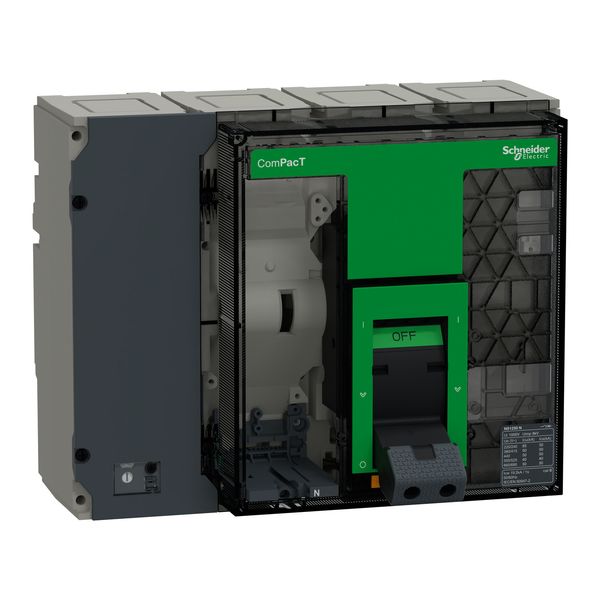 Circuit breaker frame Compact NS1250N 4P 1250A fixed manual image 1