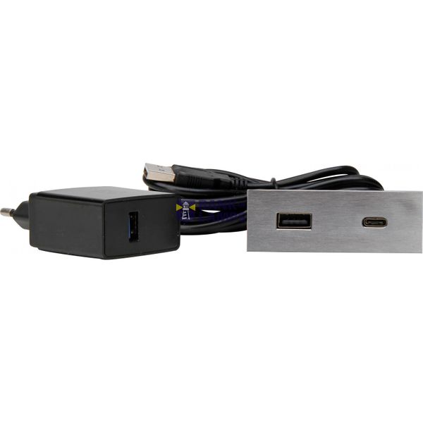 VersaPICK, rectangular, stainless steel, USB-C, image 1
