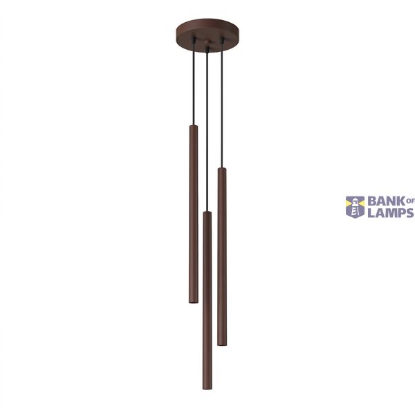 Pendant lamp PASTELO 3P brown image 4