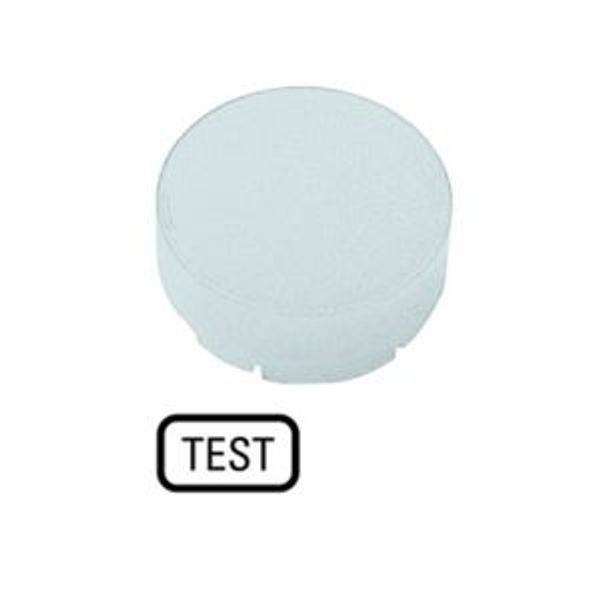 M22-XDLH-W-GB9 Button lens, raised white, TEST image 2