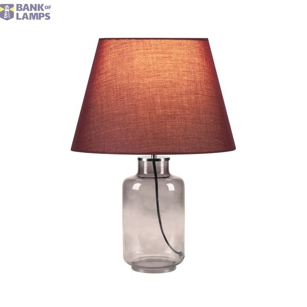 FENDA, lamp shade, conical, wine-red, /H 30/20 cm image 5