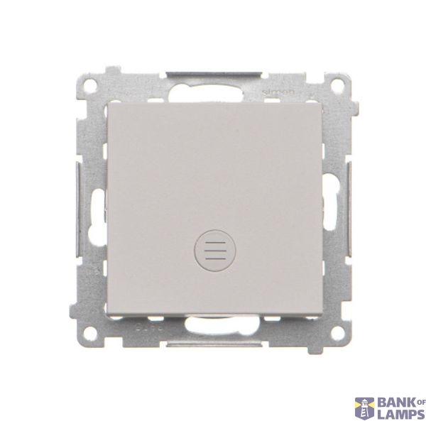 Interdediate switch with LED indicator light, 10AX, light gray matt image 1