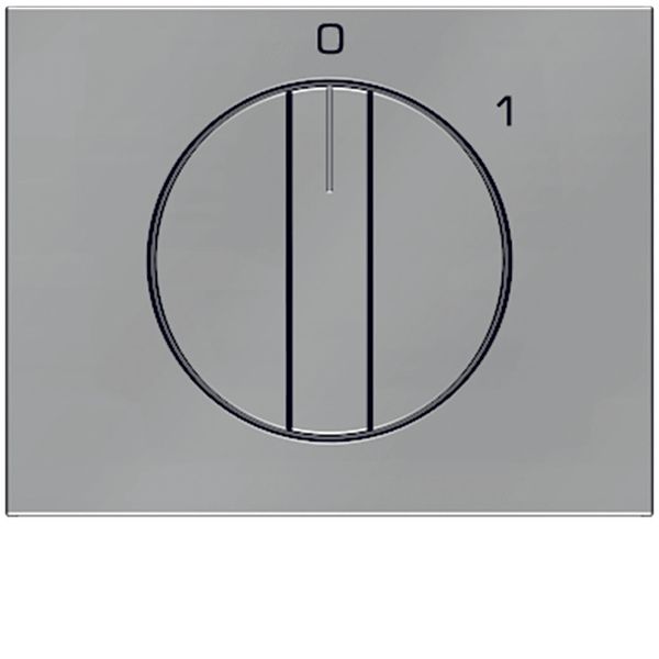 Cover. for rotary switch. birch K.1/K.5, stainless steel image 1