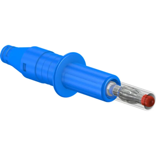 4 mm plug, screw connection, 2.5 mm², CAT II, blue, 66.9584-23 image 1
