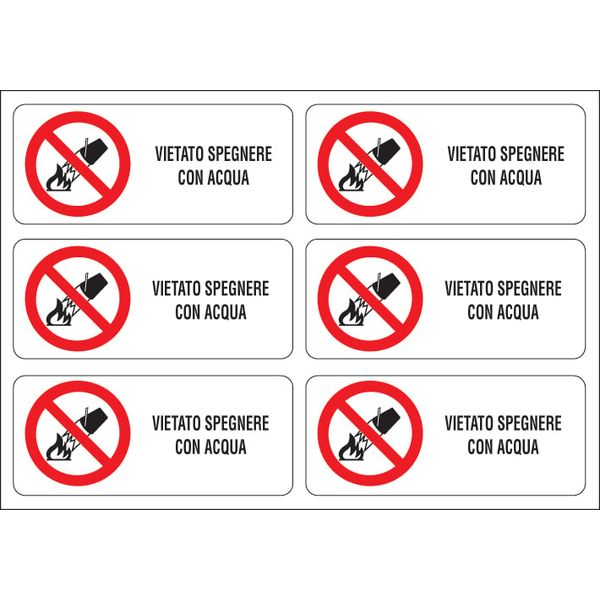Adhesive label - Dimensions: 300 x 210 mm image 1