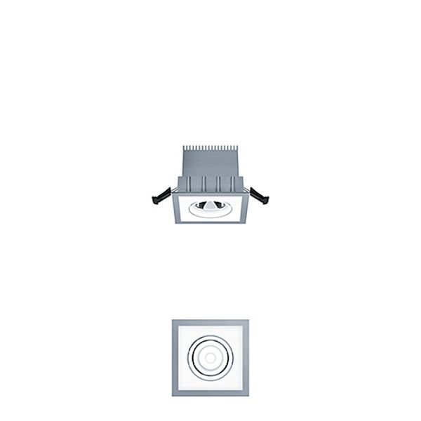 2LIGHT-M LED1200-930 LDO DR FL-AL TI - LED ceiling-recessed luminaire image 1