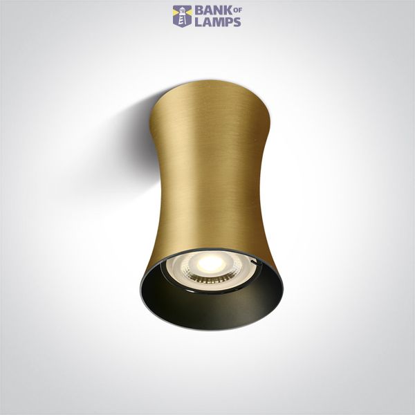 BRUSHED BRASS GU10 10W 100-240V DARK LIGHT image 1