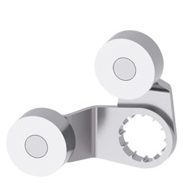 Fork lever for position switch 3SE51 2x stainless steel lever image 1