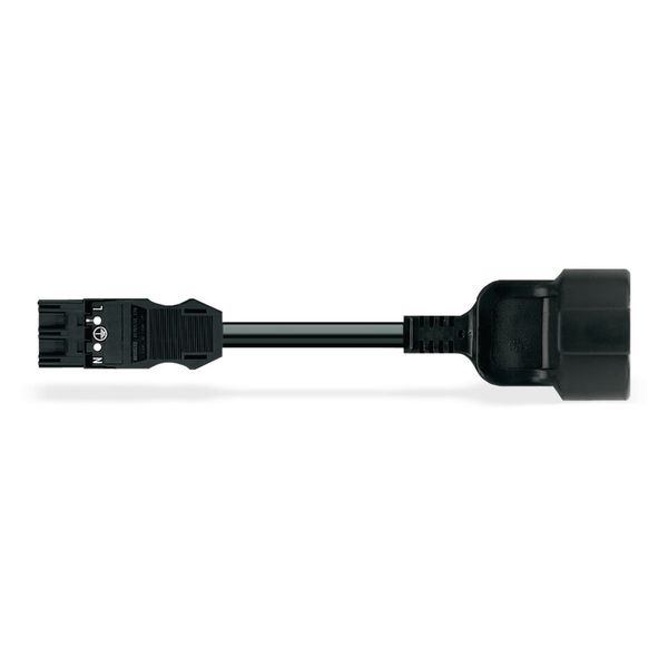 pre-assembled connecting cable Eca Plug/open-ended black image 1
