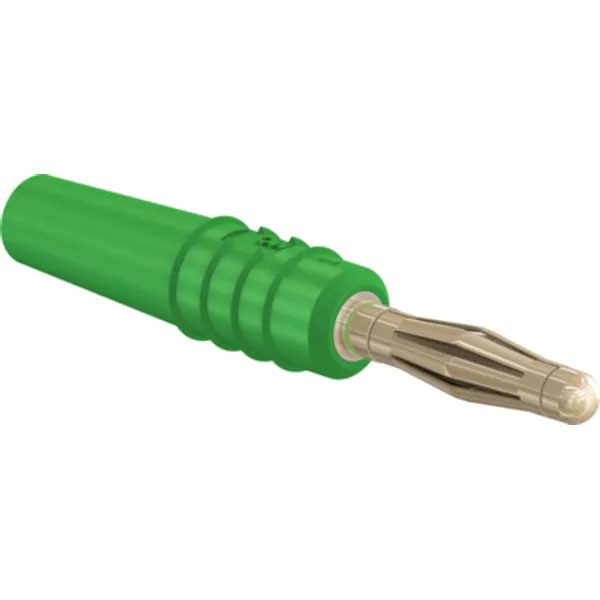 2 mm plug, solder connection, 0.5 mm², green, 22.2618-25 image 1