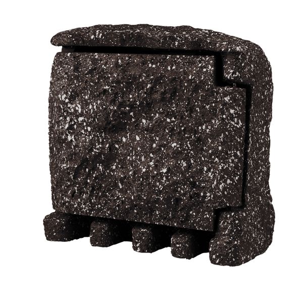 PANLUX Column STONE 2xsocket stone IP44 brown image 1