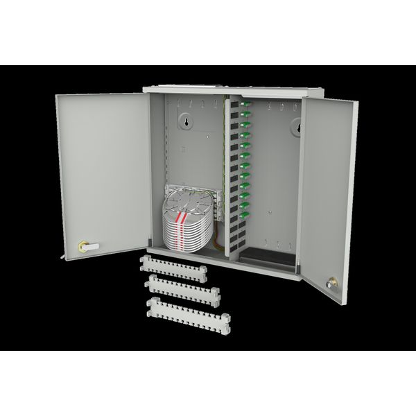 OpDAT Wall-mounted distributor M 12xLC-Q APC OS2(ceramic, green) image 1