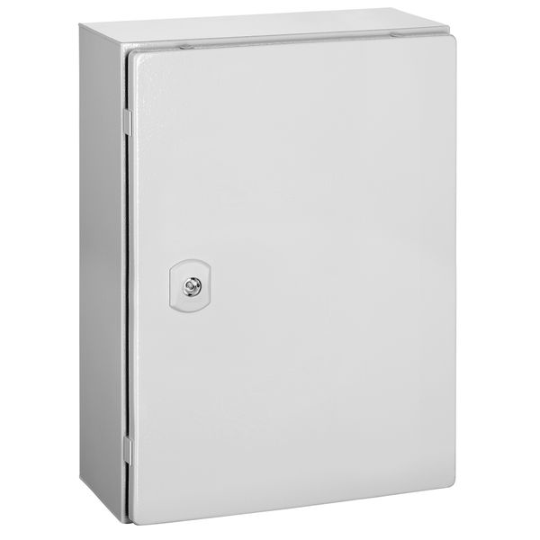 Wall-mounted enclosure 1 door IP66 H=400 W=300 D=150mm image 1
